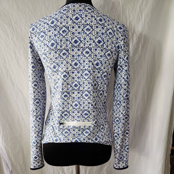 Hang Ten Womens Long Sleeve Rash Guard UPF 50+ XS Zipper Pocket Swim Shirt Sky - Picture 6 of 12